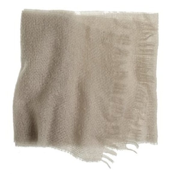 J. Crew Accessories - J. Crew Mohair Muffler Scarf in Heather Graphite Grey